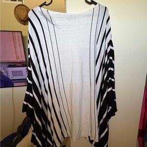 Striped Black and White Women's Sweater